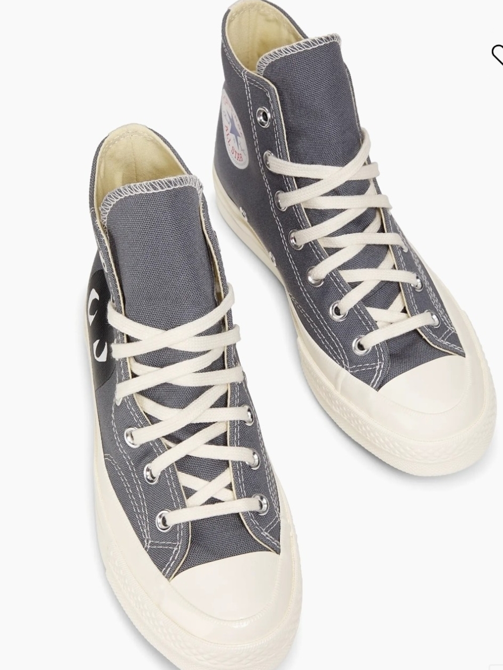 High-Top Converse Play Sneakers in Charcoal Gray